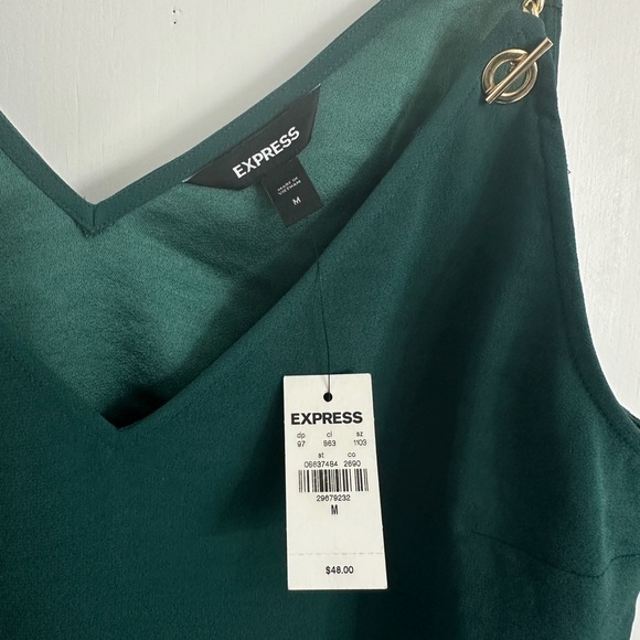 express green downtown cami with gold chain strap sleeve - Picture 3 of 4